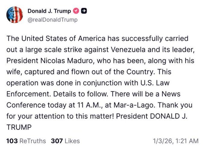 Trump lanza advertencia hemisférica tras Venezuela: niega mensaje a México, pero endurece discurso contra cárteles