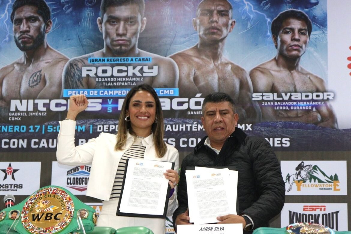 Alcaldía Cuauhtémoc firma convenio para fortalecer la atención a personas de población prioritaria y convocaron a función de box con un kilo de frijol o arroz