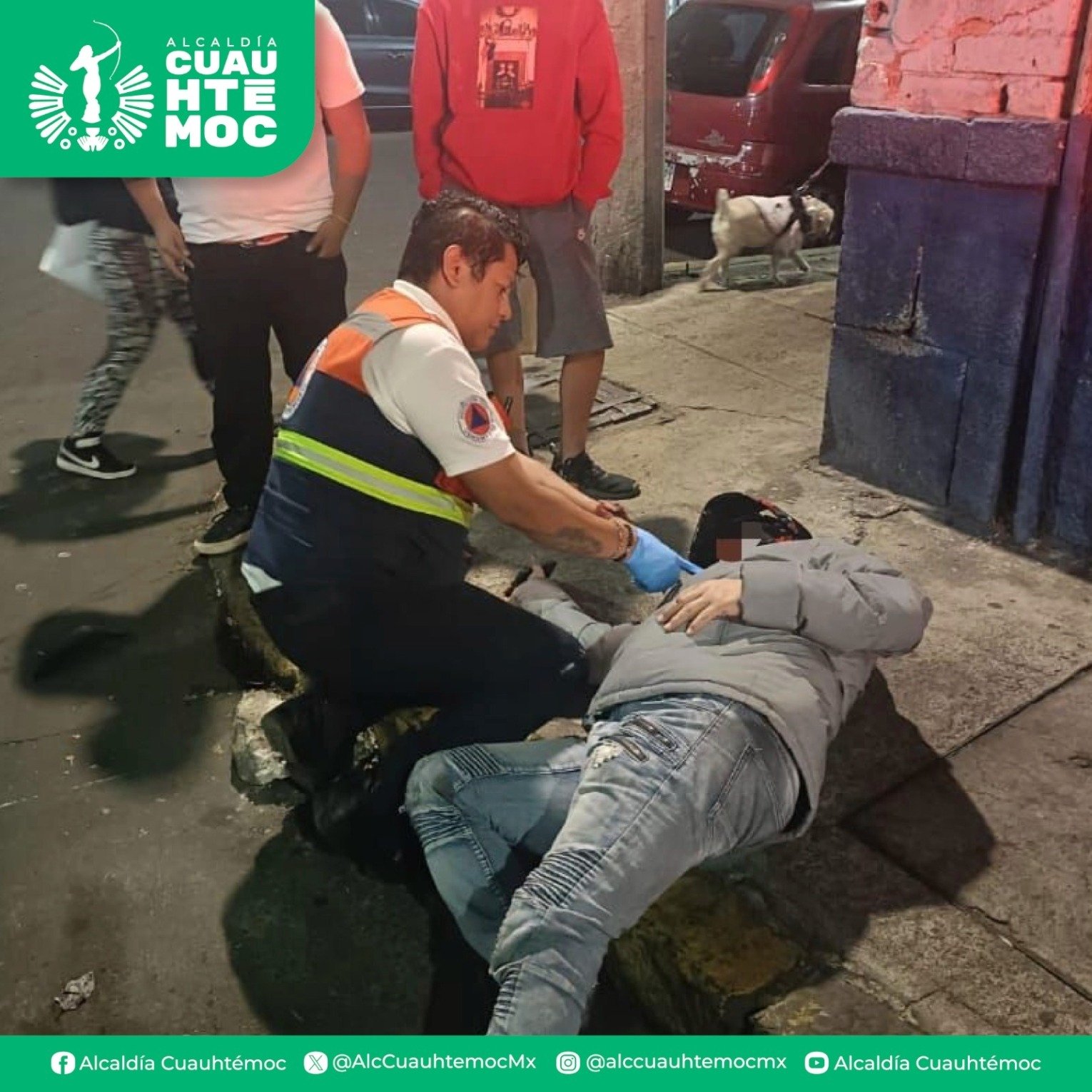 En una semana se remitieron 59 ‘franeleros’, se realizaron mil 652 atenciones prehospitalarias y se instalaron mil 200 luminarias en Cuauhtémoc