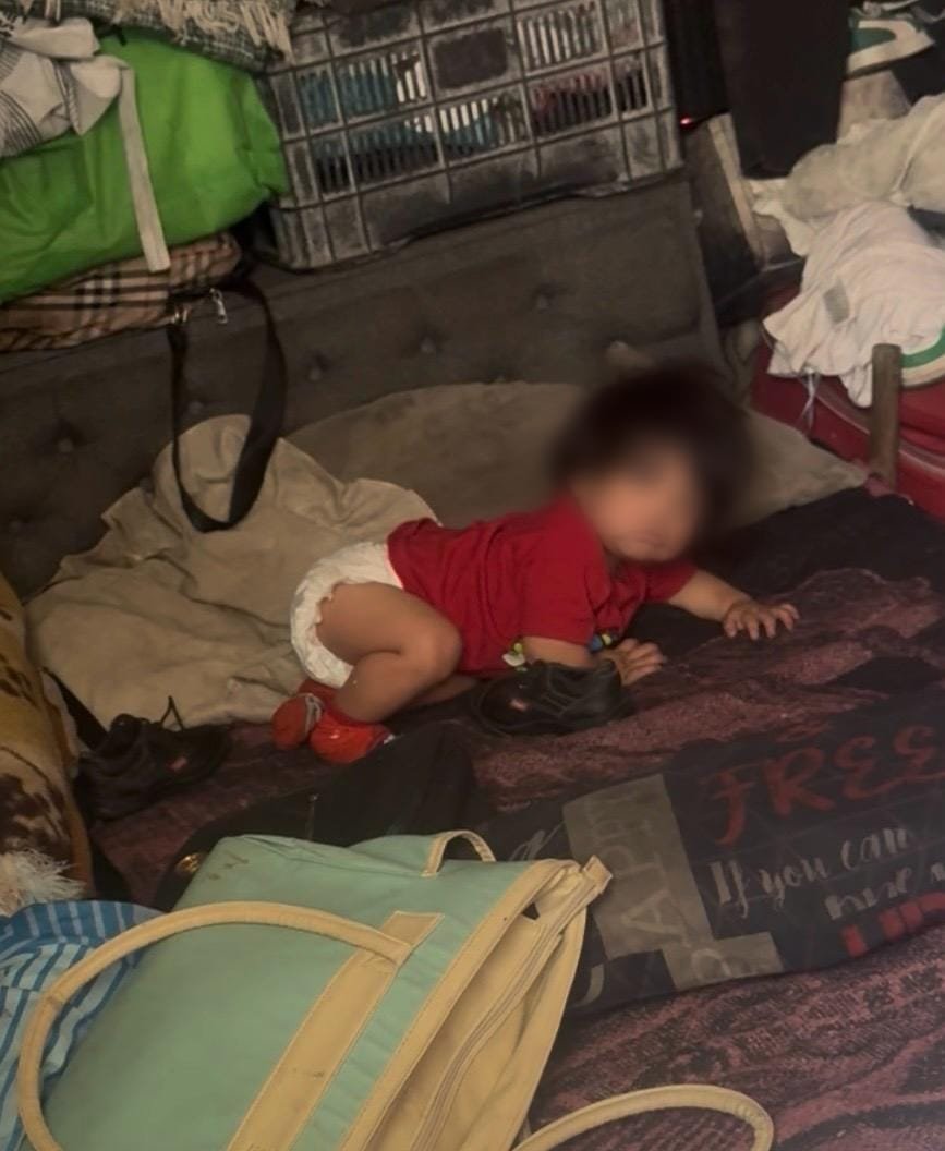 Rescatan a bebé abandonado en asentamiento irregular de Ecatepec