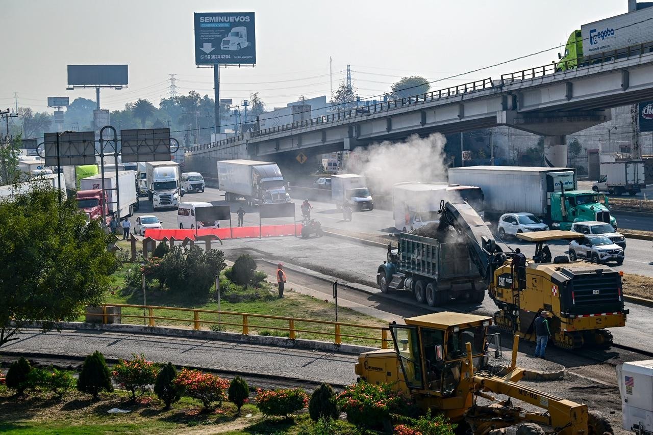 Gobierno de Delfina Gómez garantiza avance acelerado en la reconstrucción del Periférico Norte