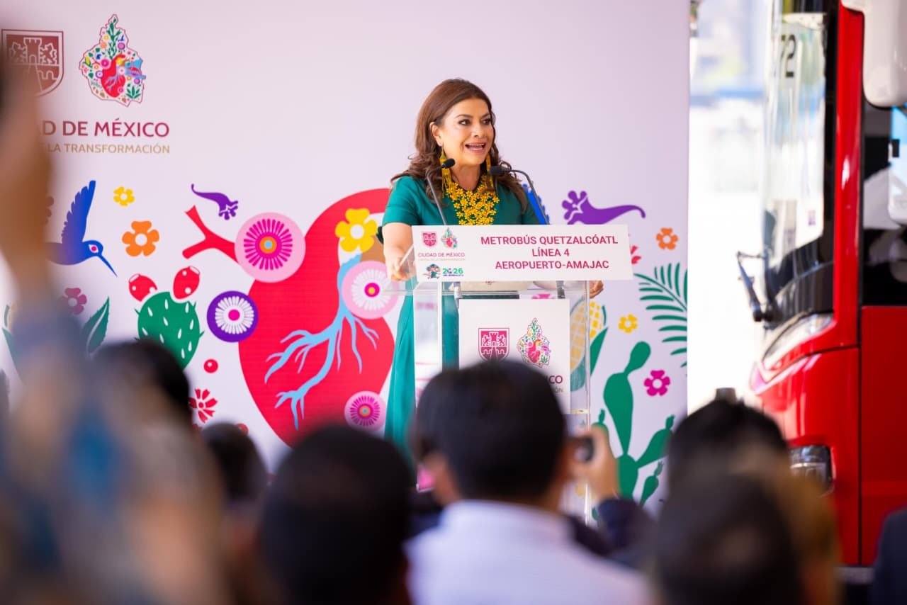 Pone en marcha Clara Brugada nueva ruta Quetzalcóatl del Metrobús