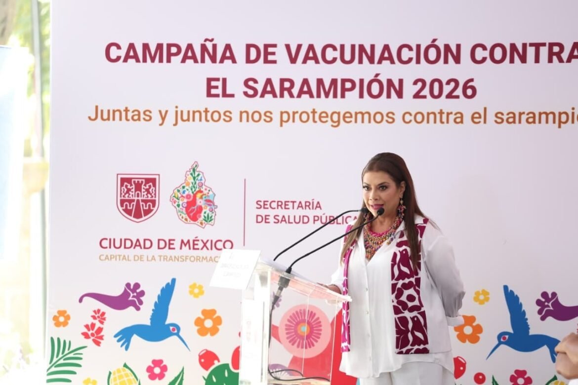 Pone en marcha Clara Brugada operativo sin precedentes contra el sarampión en la CDMX