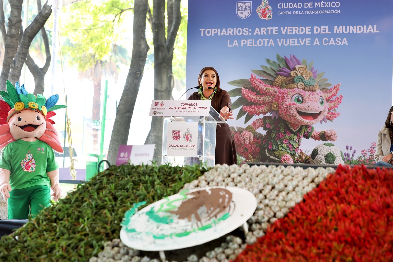 Con topiarios en 90 avenidas, la ciudad se vestirá de color y brillo rumbo al Mundial