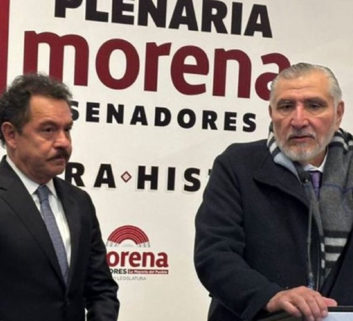 Deja Adán Augusto López la coordinación de Morena en el Senado