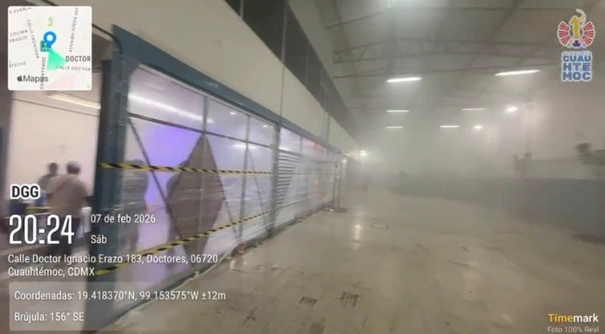 Desalojo de evento sin autorización en colonia Doctores