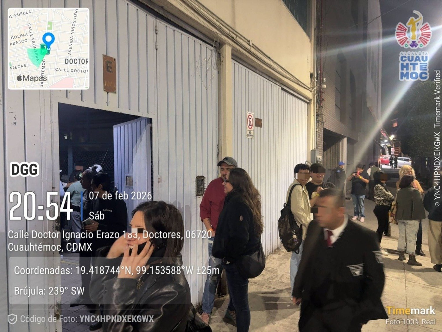 Desalojo de evento sin autorización en colonia Doctores