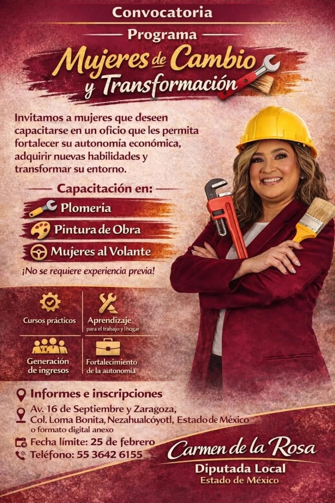 Impulsan en Nezahualcóyotl autonomía femenina con programa “Mujeres de Cambio”