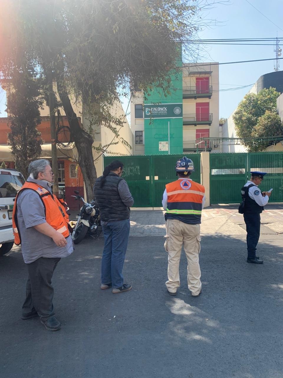 Protección Civil y 'Oriones' de Cuauhtémoc responden ante amenaza de bomba en Ciudad Judicial