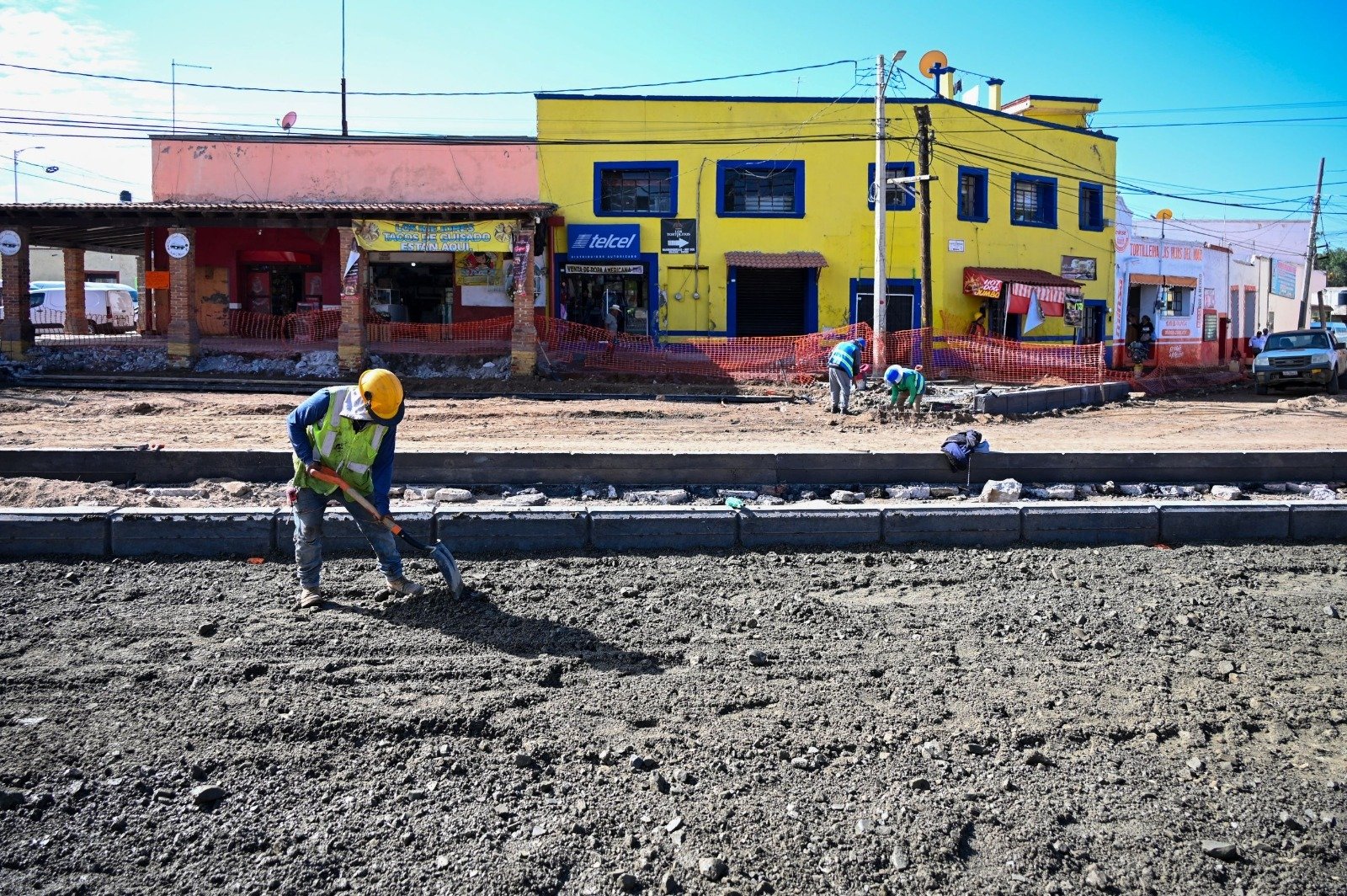Supervisa Gobierno de Delfina Gómez trabajos para embellecer el Centro de Otumba