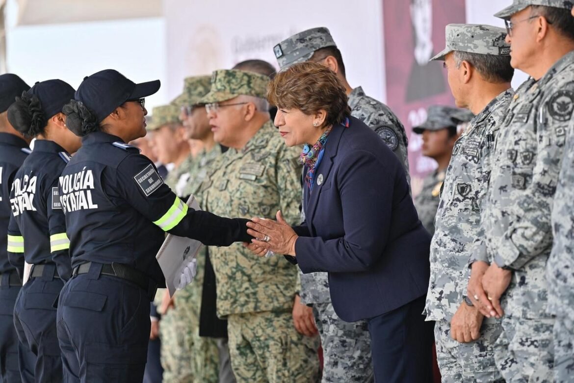 Gobernadora Delfina Gómez incrementa el estado de fuerza en el Estado de México