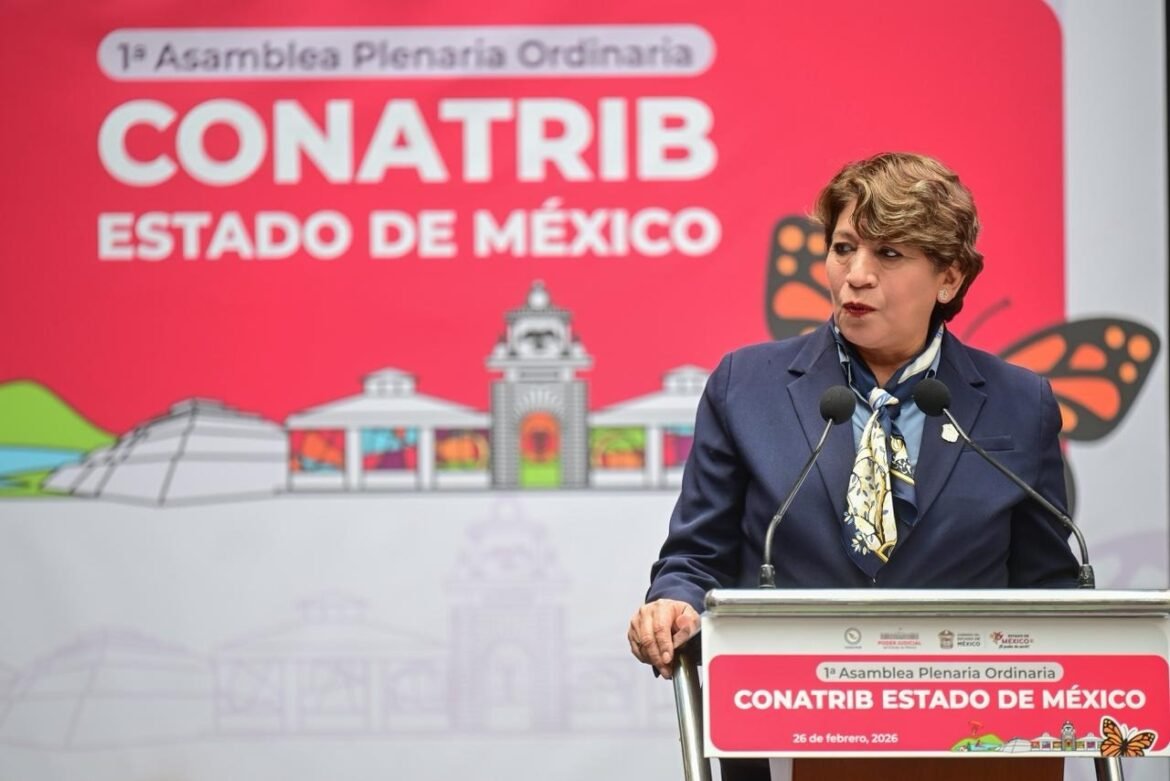 Gobernadora Delfina Gómez inaugura la Asamblea Plenaria CONATRIB 2026