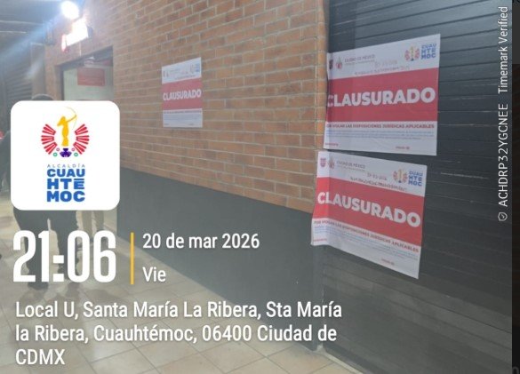 Alcaldía Cuauhtémoc suspende establecimientos irregulares en Santa María la Ribera y colonia Cuauhtémoc