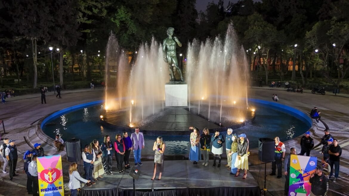 Ale Rojo de la Vega entrega rehabilitación de Plaza Río de Janeiro; tendrá vigilancia y ordenamiento permanente