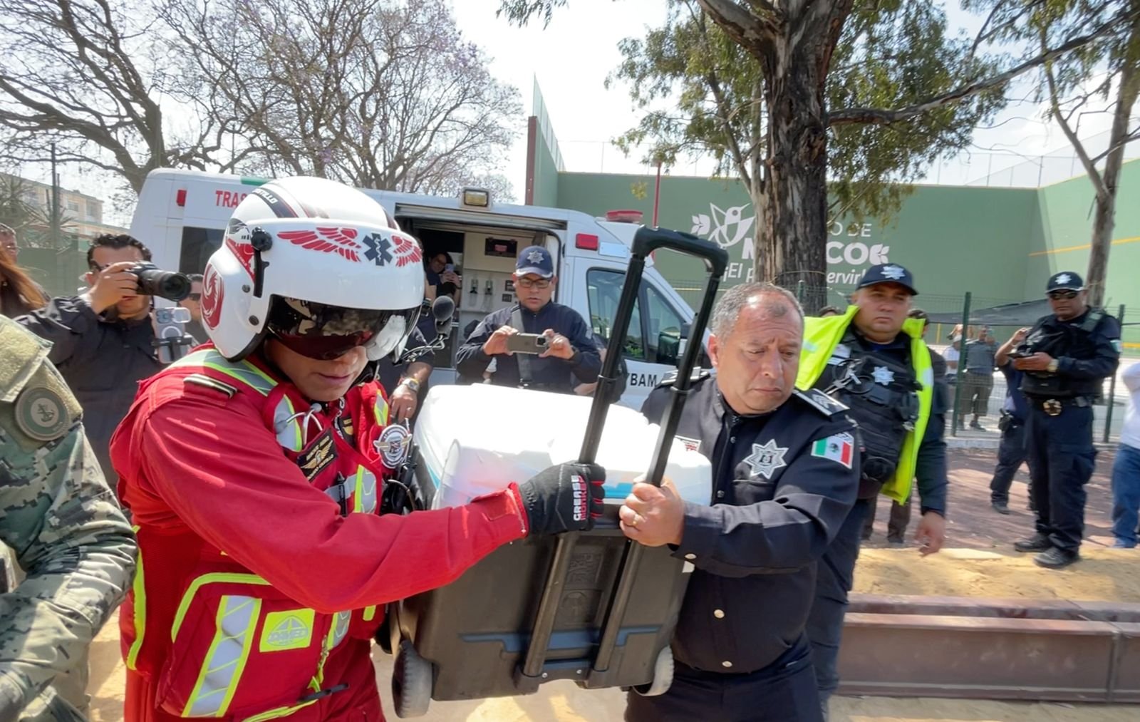 Policía de Ecatepec resguarda traslado de corazón para trasplante