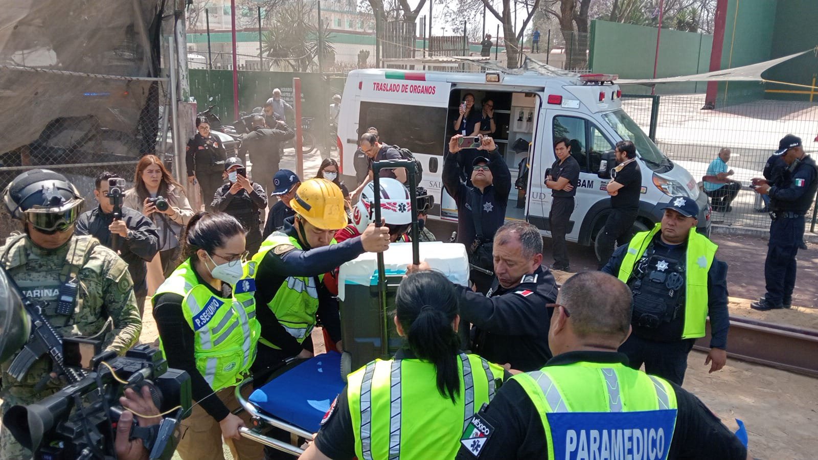 Policía de Ecatepec resguarda traslado de corazón para trasplante