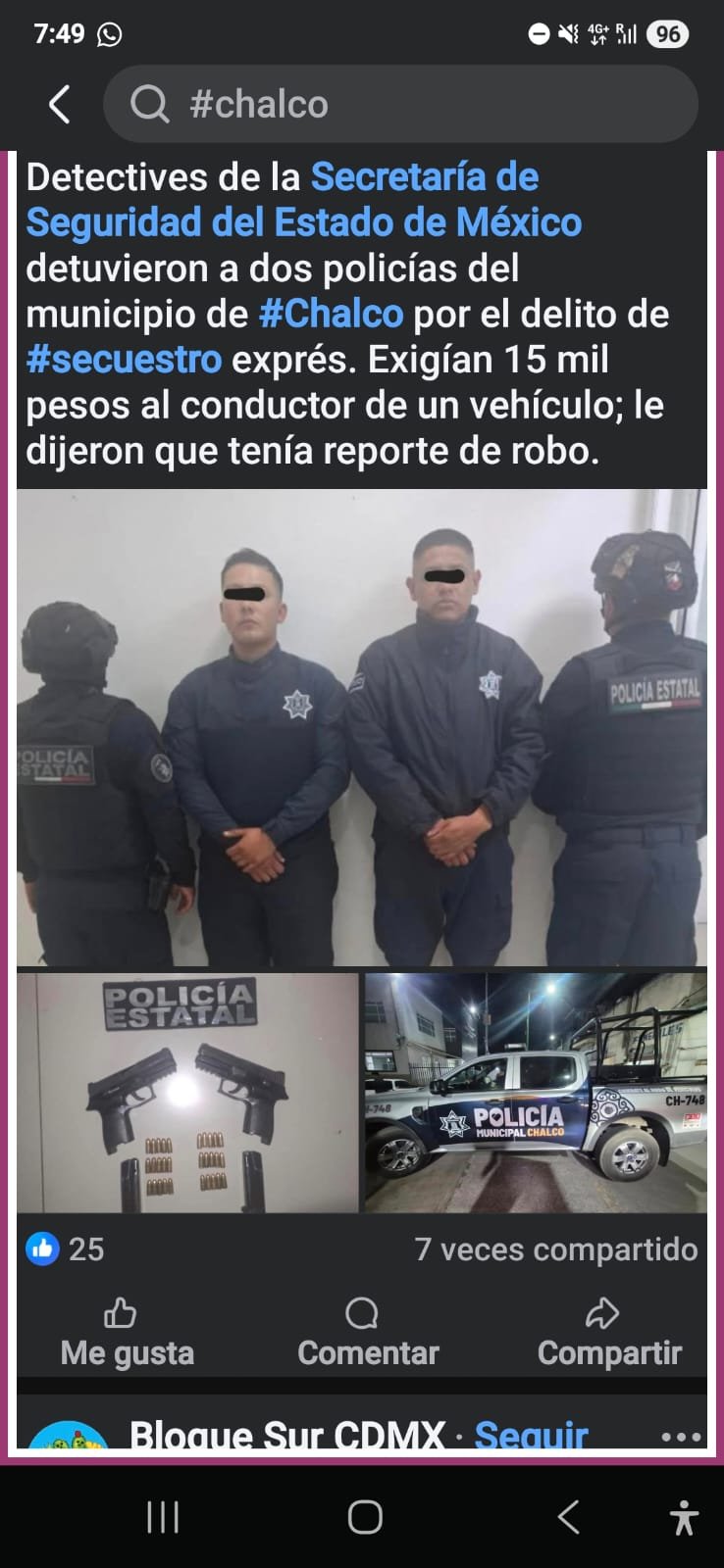 Detienen a policías de Chalco; alcaldesa guarda silencio