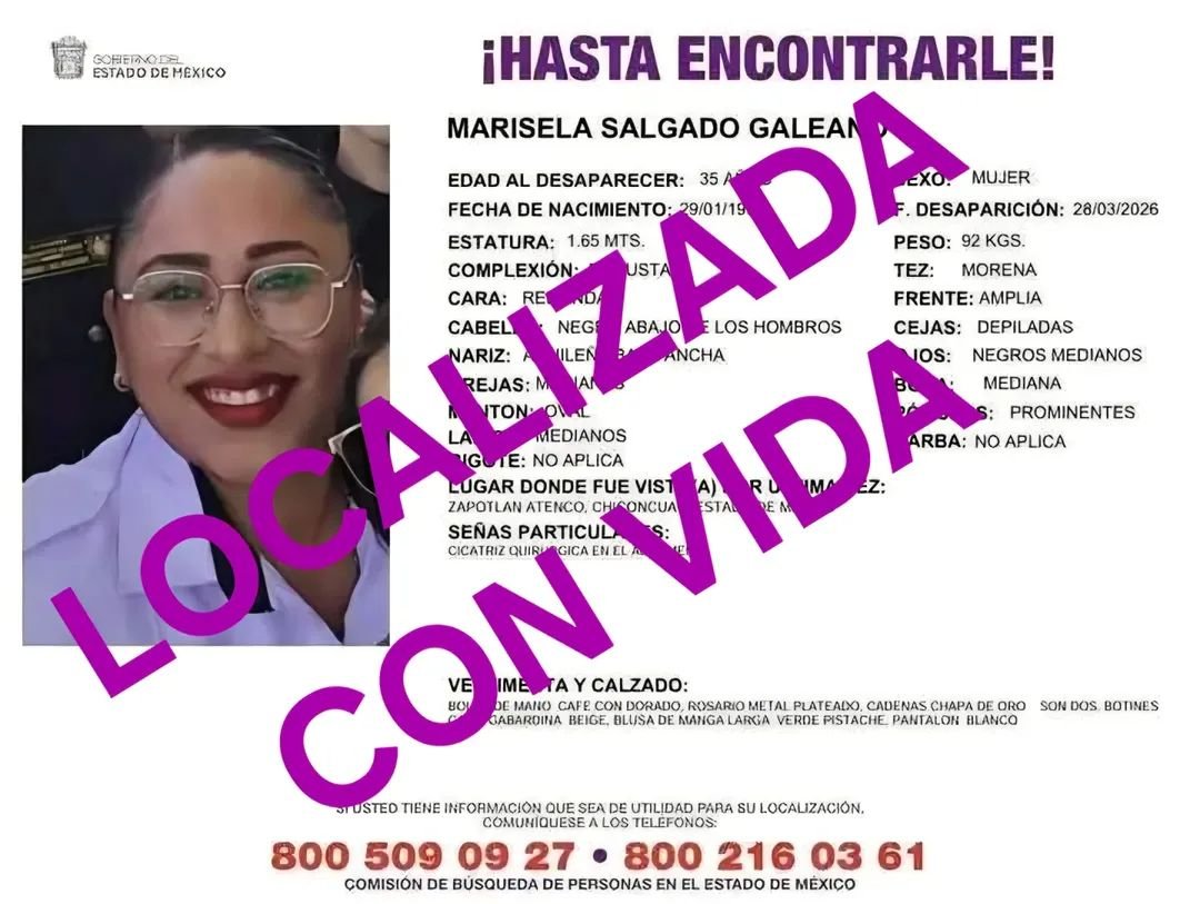 Localizan con vida a Marisela tras desaparición en la Feria del Caballo en Texcoco