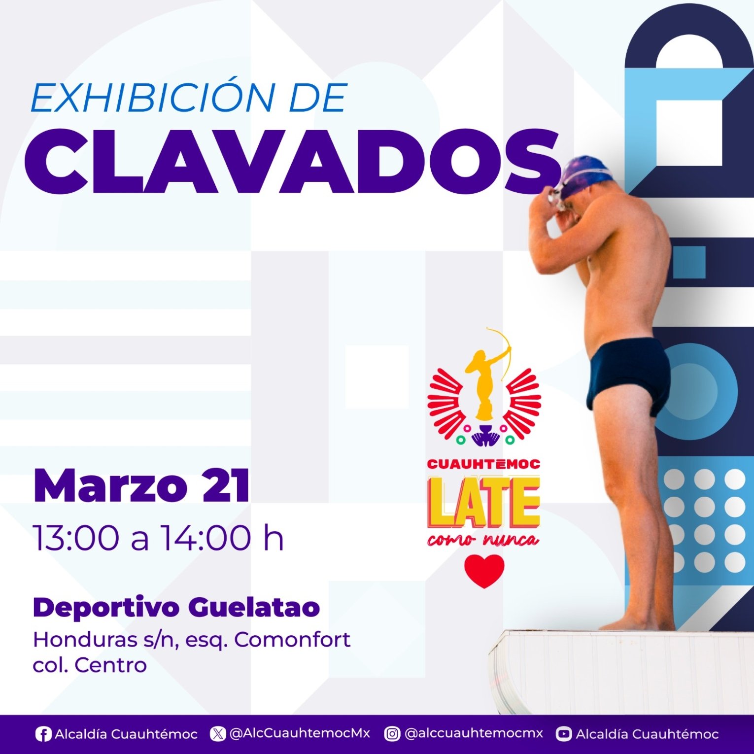 Invita Ale Rojo de la Vega a disfrutar un fin de semana deportivo en Cuauhtémoc, con box, natación y fútbol