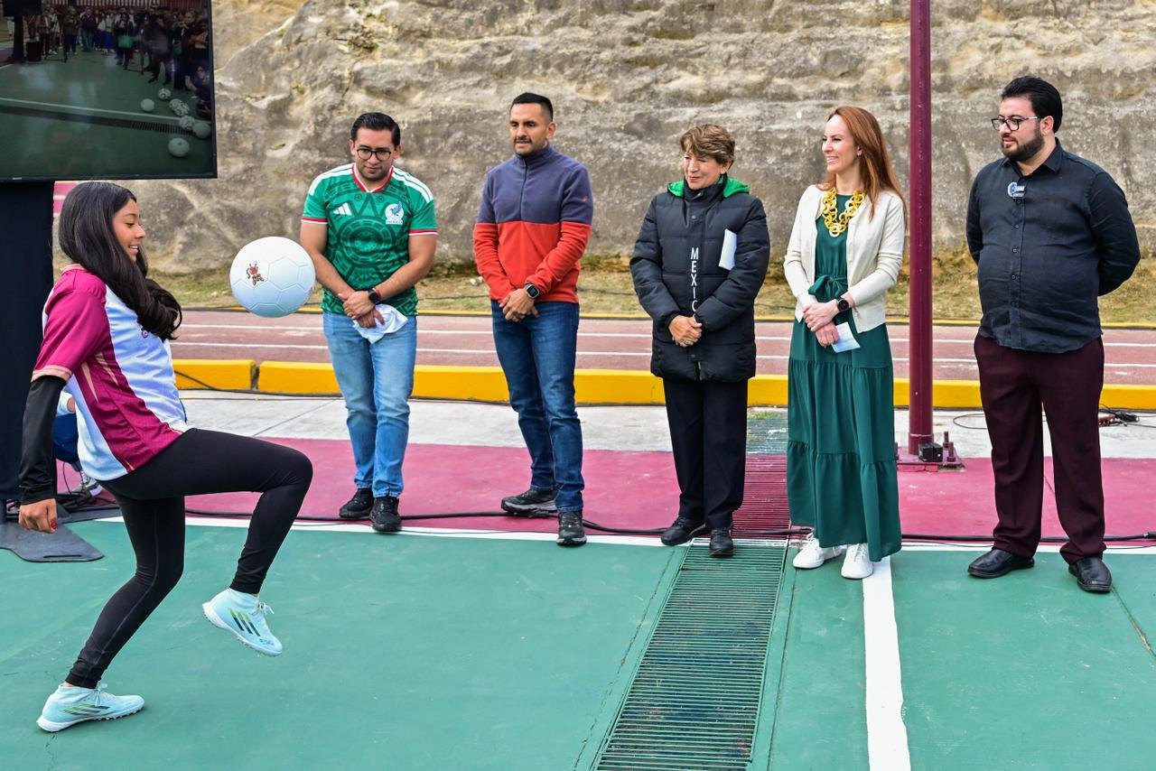 Presidenta Sheinbaum y Gobernadora Delfina Gómez llevan el “Mundial Social” de futbol