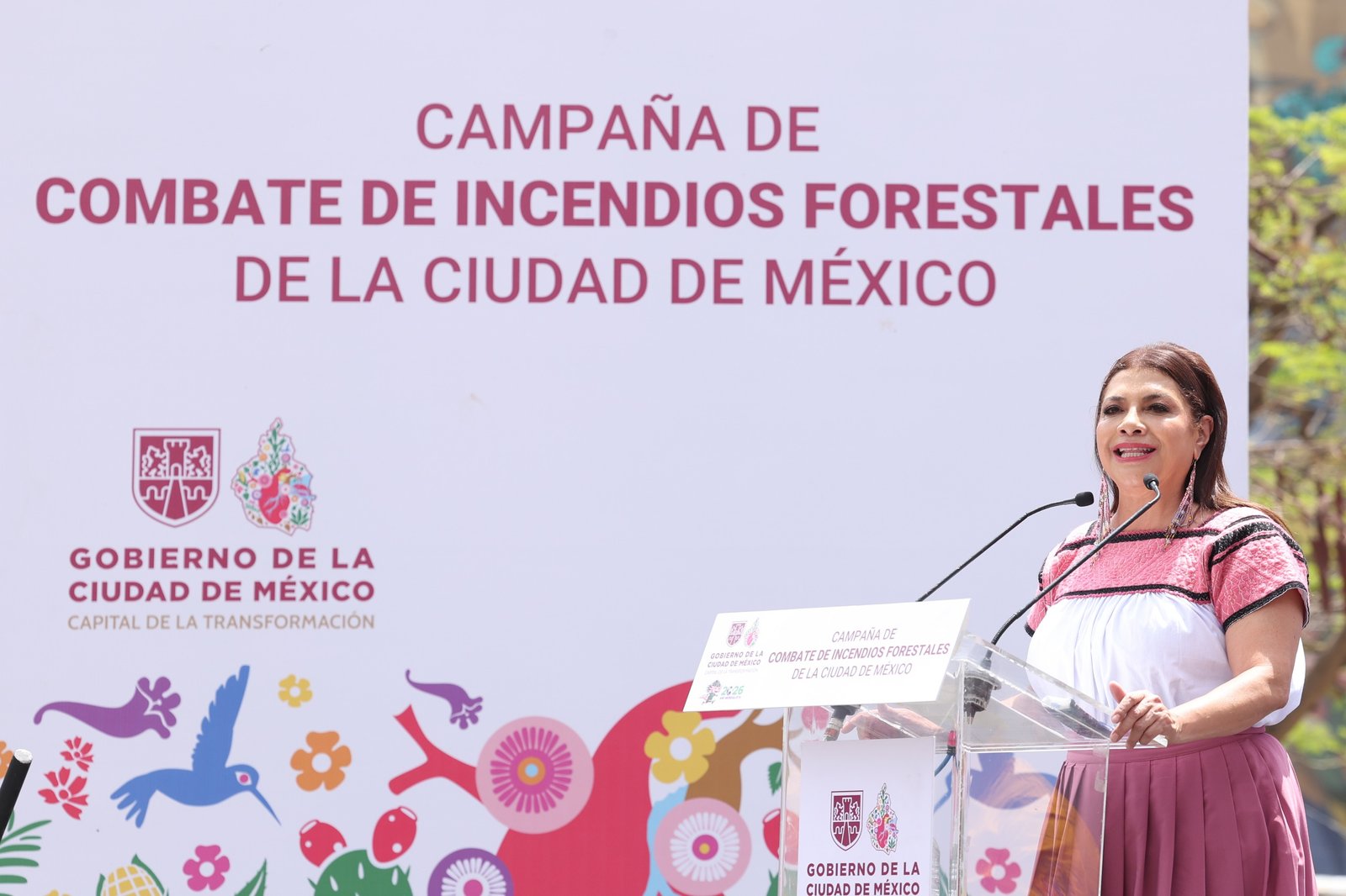 Convoca Jefa de Gobierno "a toda la fuerza de la ciudad" para prevenir incendios forestales
