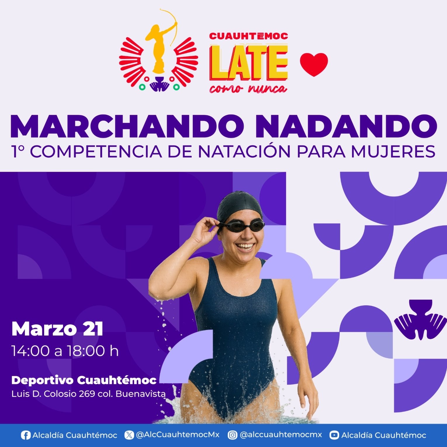 Invita Ale Rojo de la Vega a disfrutar un fin de semana deportivo en Cuauhtémoc, con box, natación y fútbol