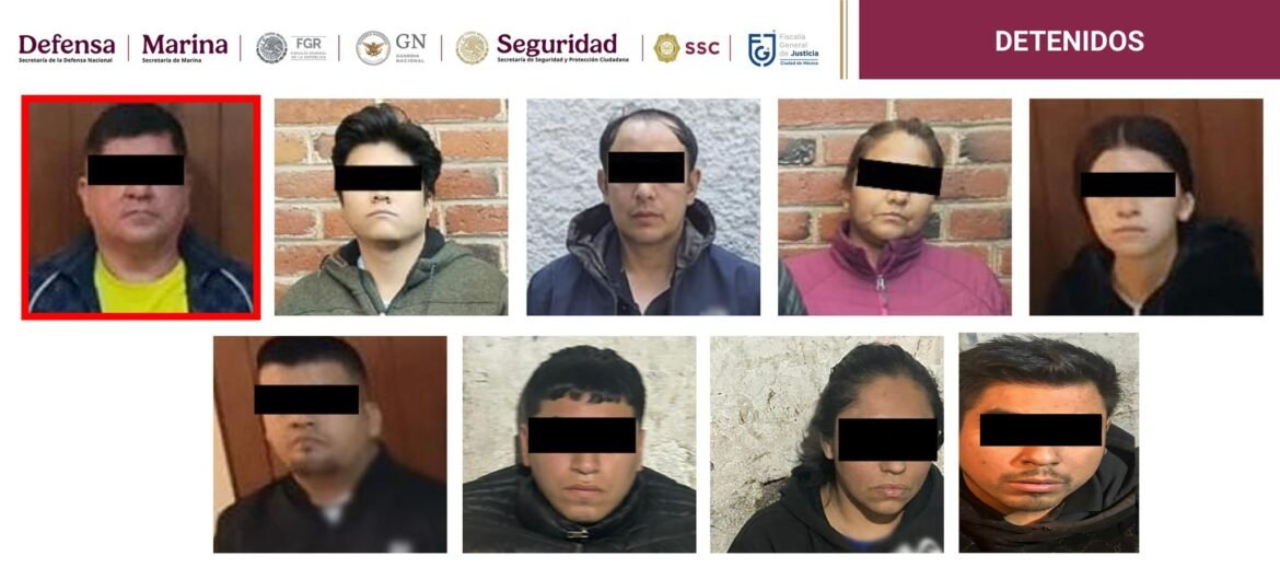 Detienen a nueve personas tras cateos en CDMX y Estado de México