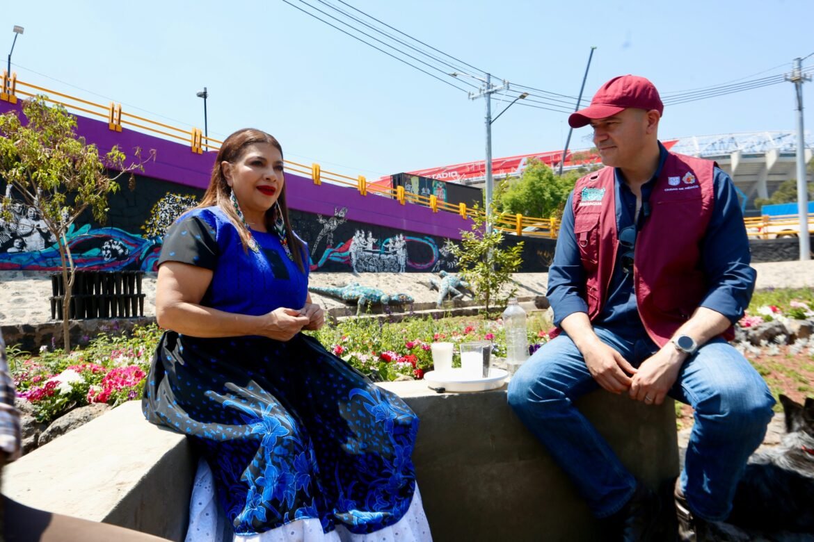 Inaugura Clara Brugada Jardín de lluvia de Coapan