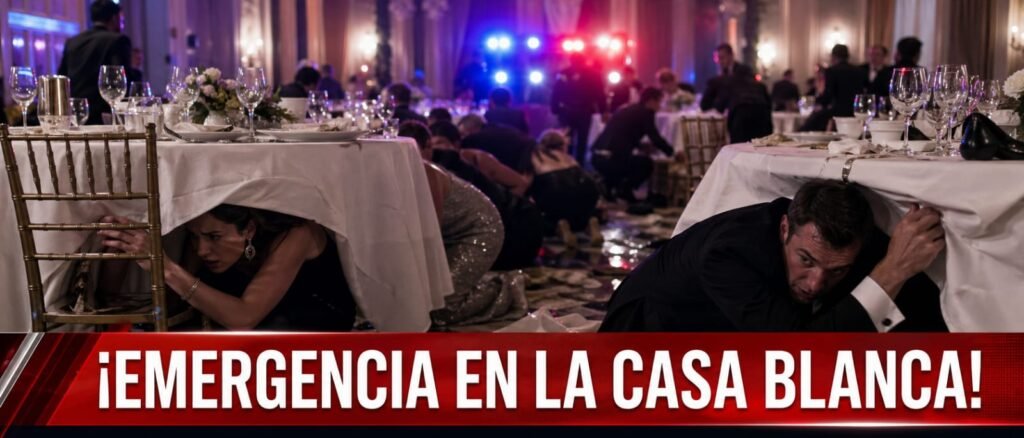 Disparos en la Casa Blanca obligan a desalojar el presidente Trump y su esposa