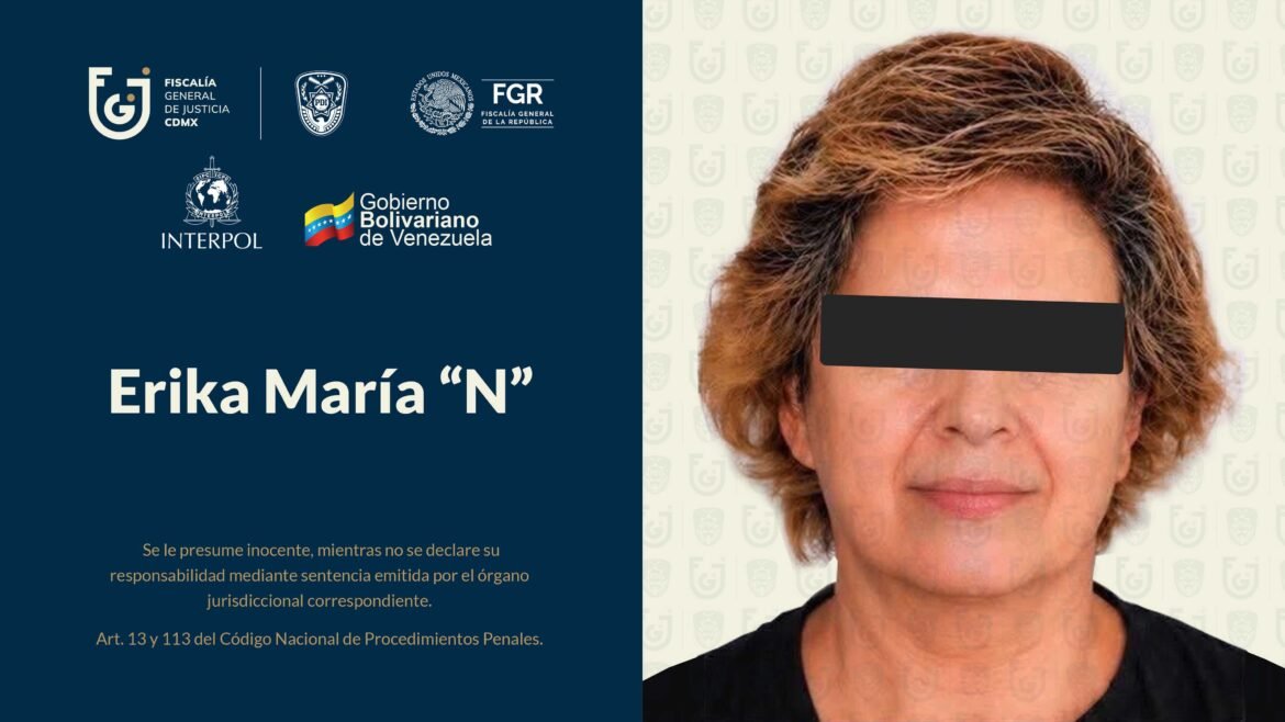 Detienen en Venezuela a Erika María “N” por feminicidio de Carolina Flores