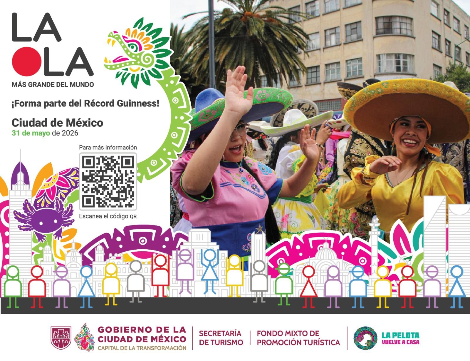 La CDMX lanza “La Ola Más Grande del Mundo” rumbo al Mundial 2026