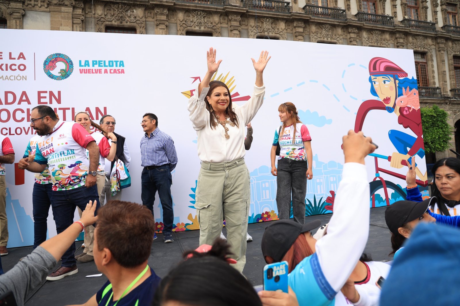 Inaugura Clara Brugada Ciclovía La Gran Tenochtitlán
