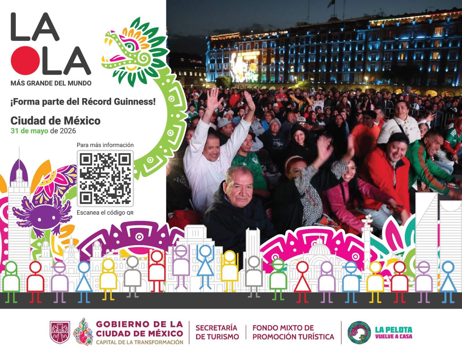 La CDMX lanza “La Ola Más Grande del Mundo” rumbo al Mundial 2026