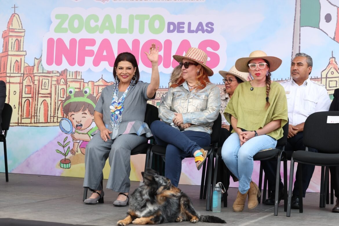 Inaugura Clara Brugada “Zocalito de las Infancias” con más de cien actividades para niñas y niños