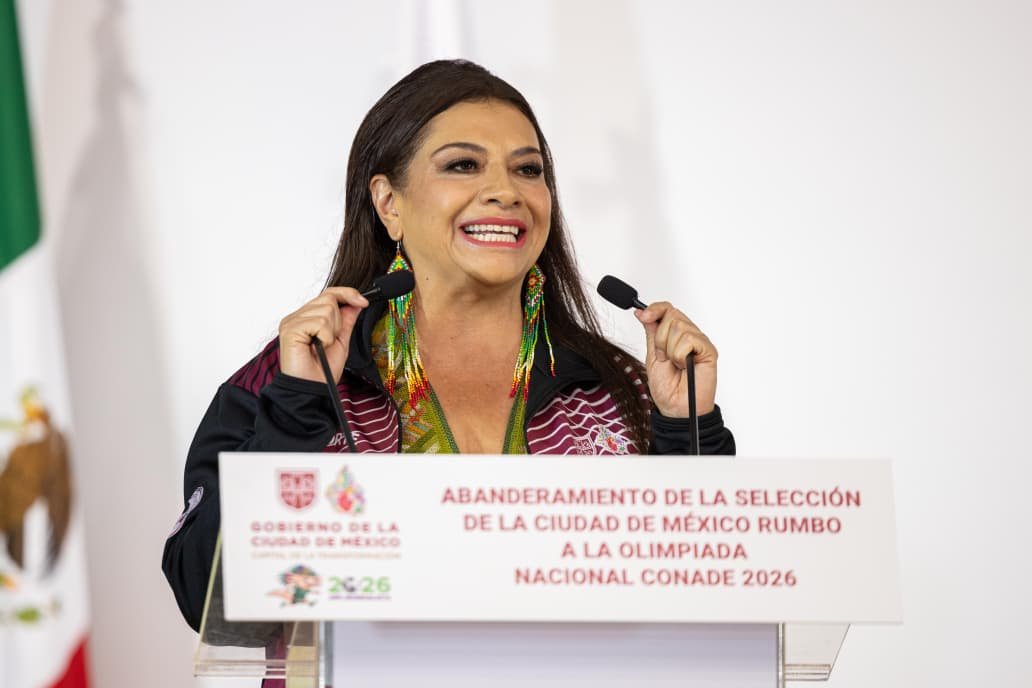 Abandera Clara Brugada a Selección de la Ciudad de México rumbo a Olimpiada Nacional CONADE 2026