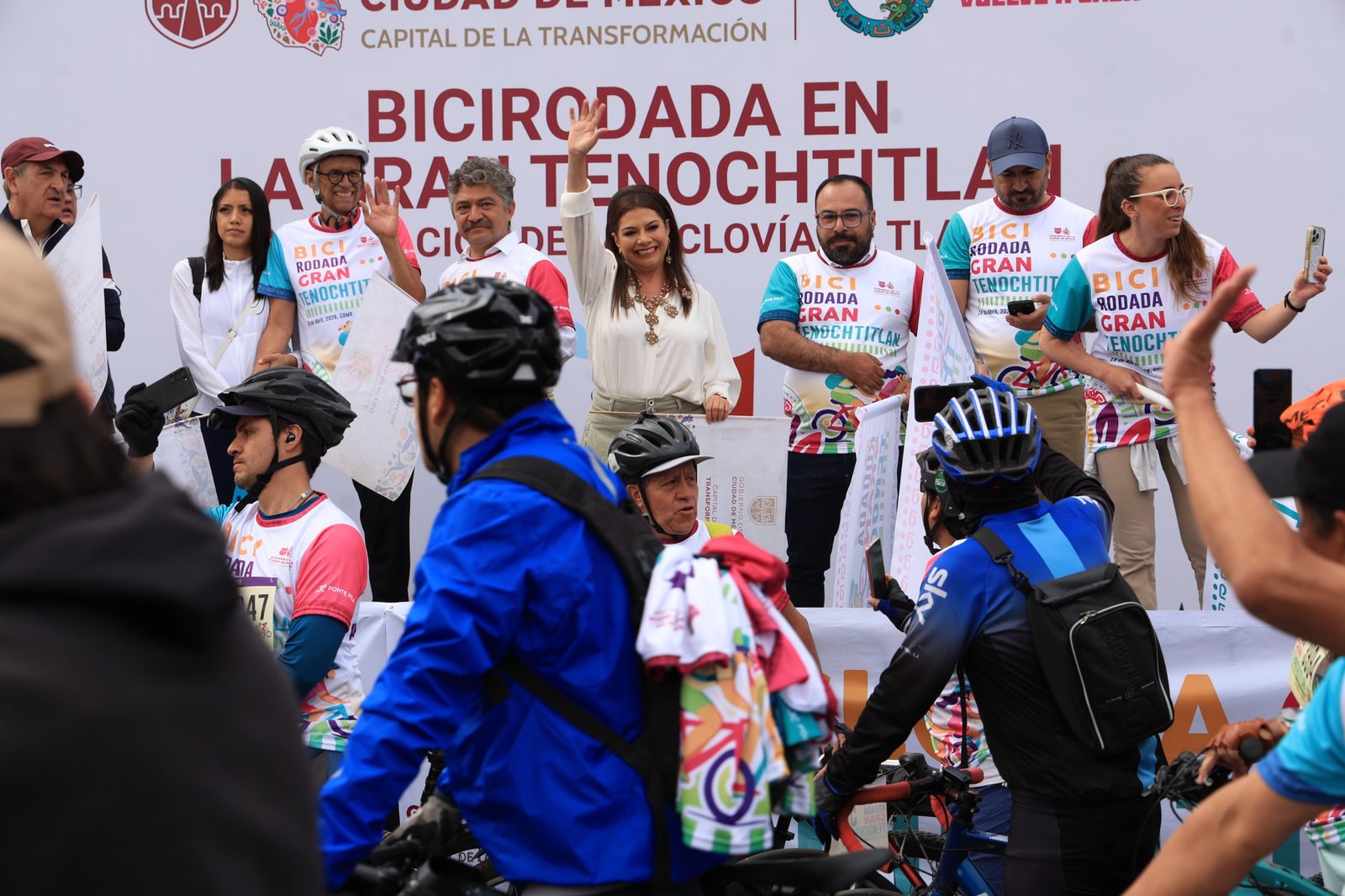 Inaugura Clara Brugada Ciclovía La Gran Tenochtitlán