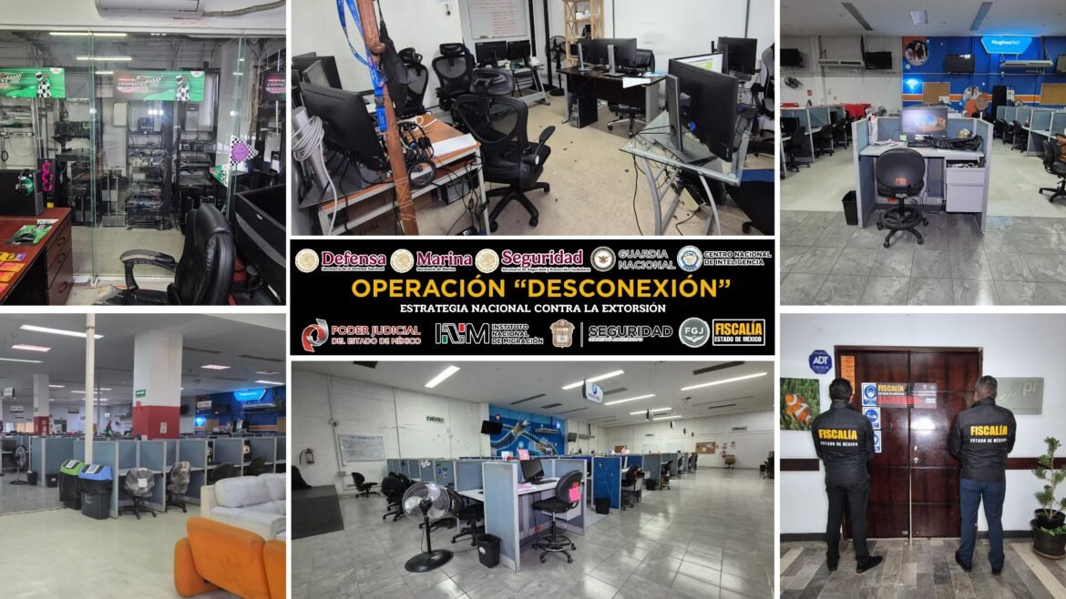 Autoridades detienen a 102 personas y desmantelan red de extorsión en el Estado de México