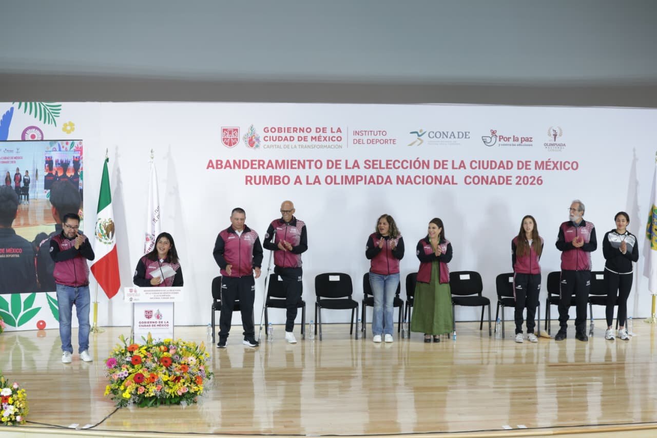 Abandera Clara Brugada a Selección de la Ciudad de México rumbo a Olimpiada Nacional CONADE 2026