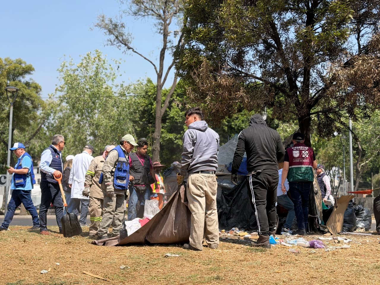 Alcaldía Cuauhtémoc interviene 48 puntos con presencia de personas en situación de calle y retira más de 60 toneladas de residuos