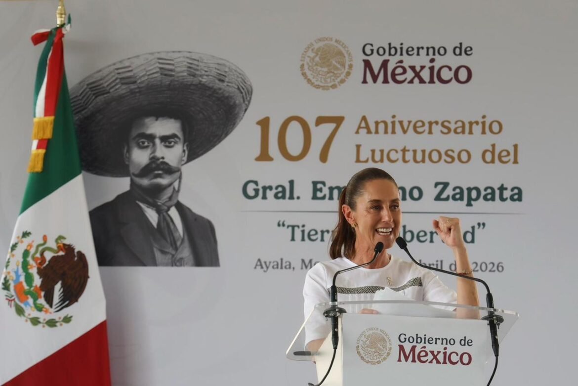 Encabeza presidenta Sheinbaum 107 aniversario luctuoso de Emiliano Zapata