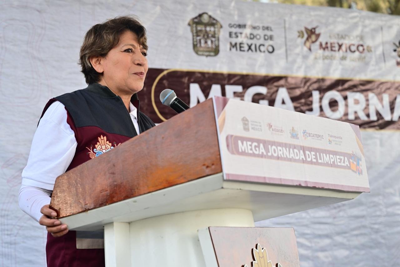 Gobernadora Delfina Gómez recolecta más de 21 toneladas de basura y mil llantas en Mega Jornada de Limpieza