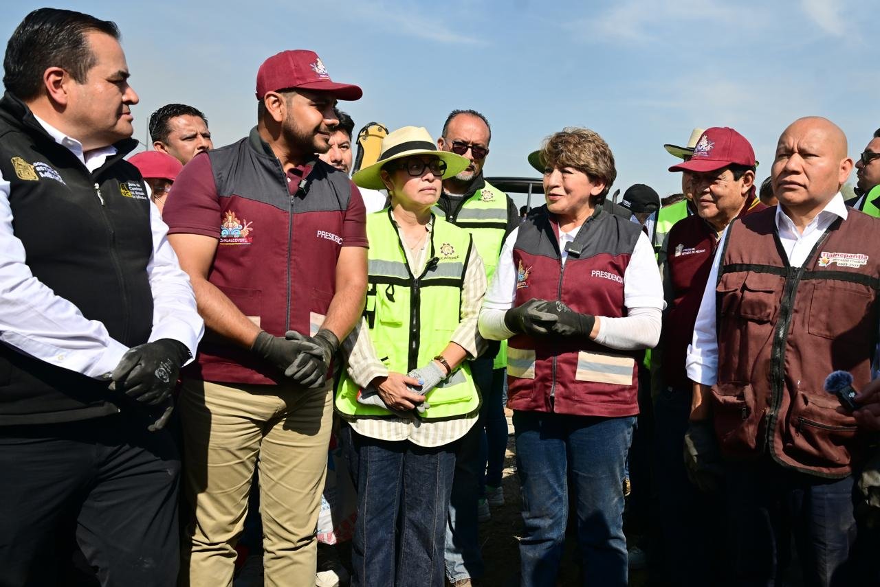 Gobernadora Delfina Gómez recolecta más de 21 toneladas de basura y mil llantas en Mega Jornada de Limpieza