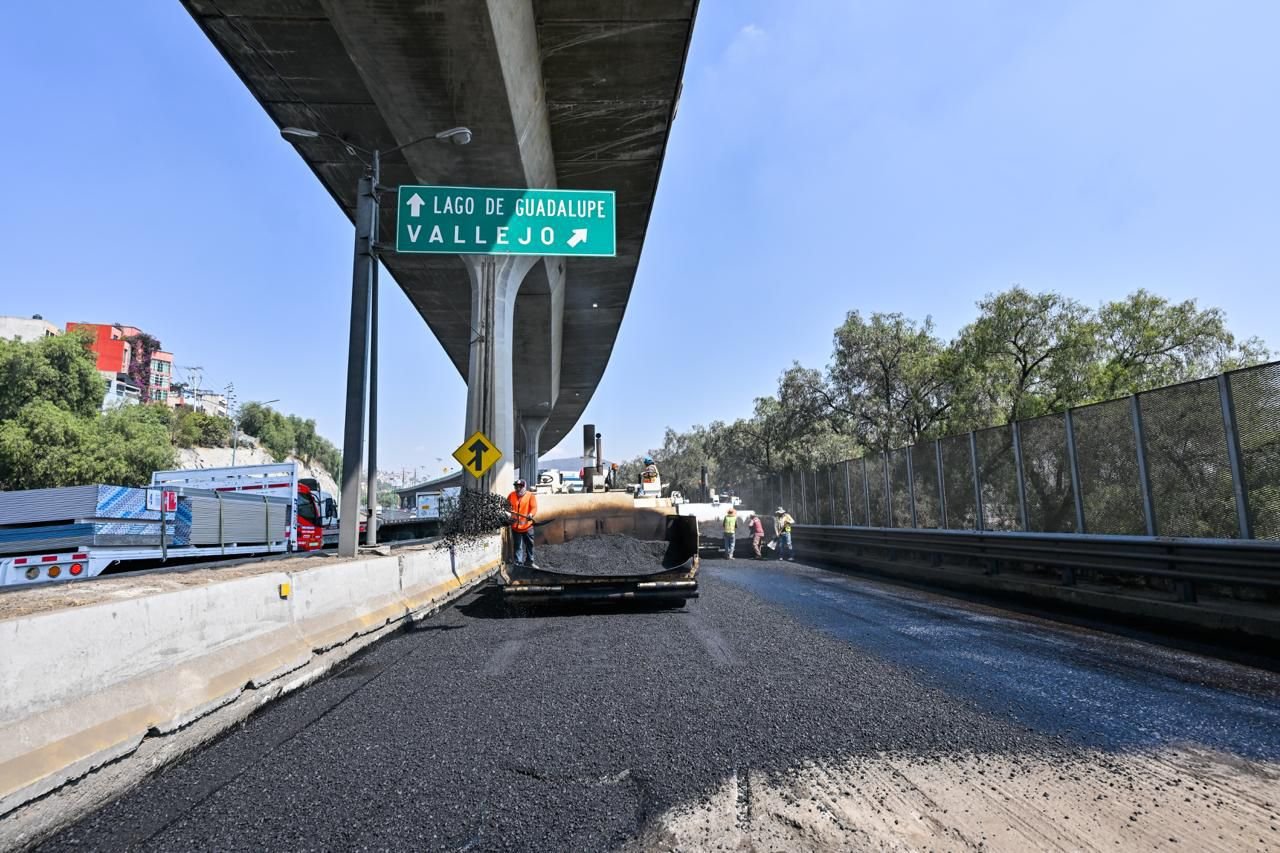 A tres meses de trabajos, Gobierno de Delfina Gómez registra avance de 90% en reconstrucción de Periférico Norte