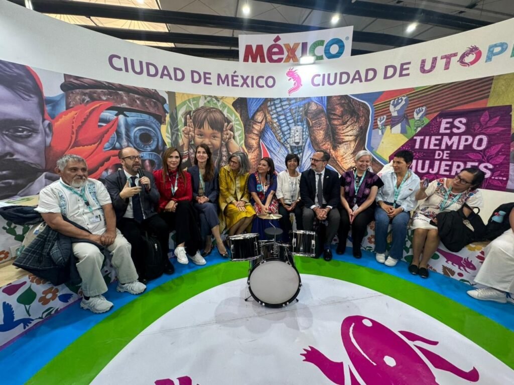 Inaugura Clara Brugada Molina el Pabellón de las Utopías en el marco del Foro Urbano Mundial, en Azerbaiyán