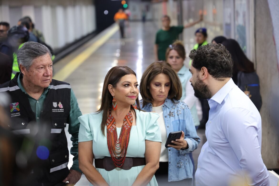 Supervisa Clara Brugada avances de modernización del Metro