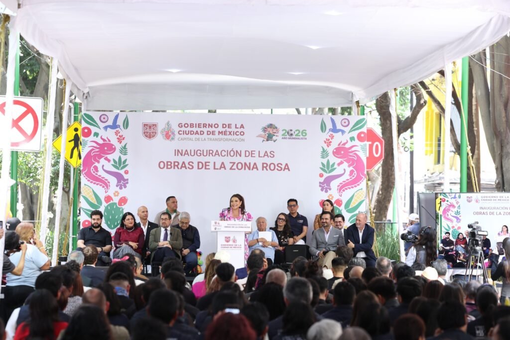 Entrega Clara Brugada obras que recuperan la Zona Rosa y garantizan accesibilidad y espacios dignos para la población