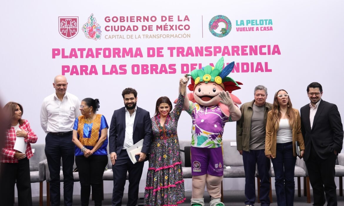 Clara Brugada presenta plataforma de Transparencia para Consultar las Obras del Mundial 2026