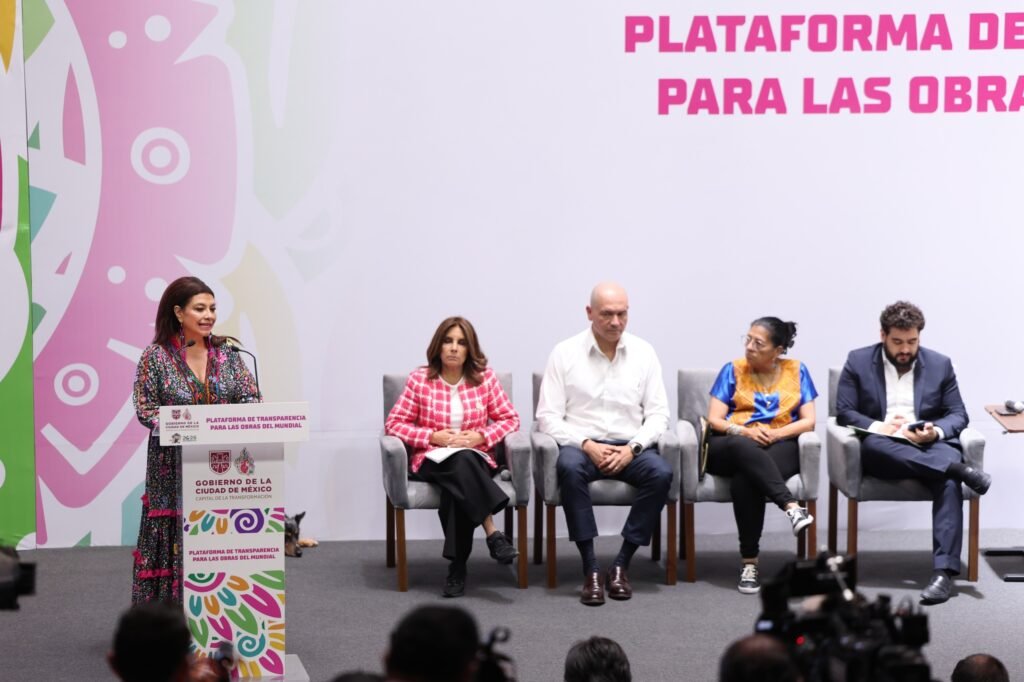 Clara Brugada presenta plataforma de Transparencia para Consultar las Obras del Mundial 2026