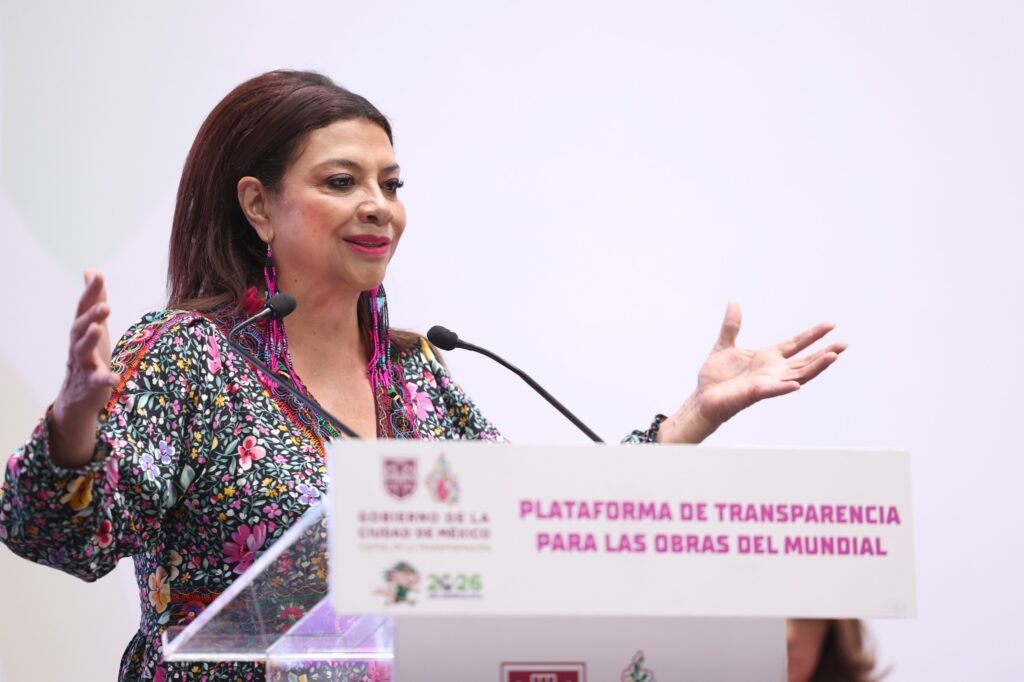 Clara Brugada presenta plataforma de Transparencia para Consultar las Obras del Mundial 2026