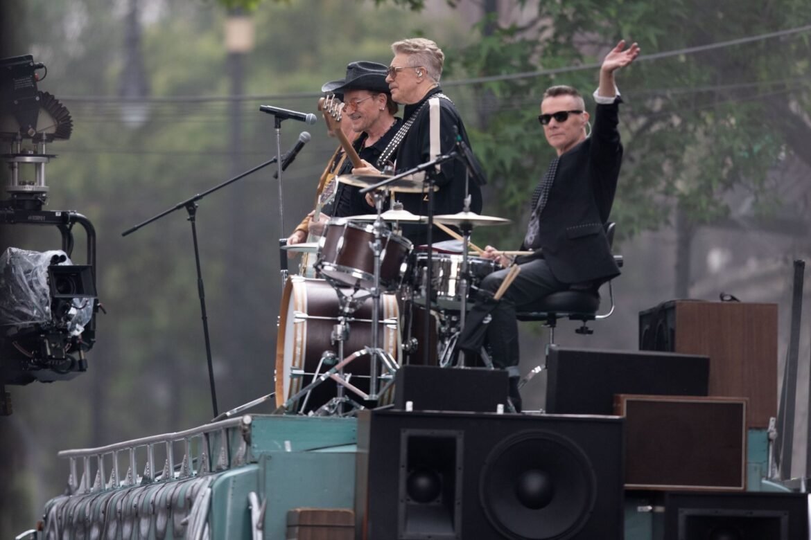 U2 graba su nuevo video musical en el Centro Histórico
